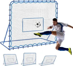 Soccer Rebounder Net, Quick-Switch Angle Soccer Training for Control, Passing Practice, Easy Setup Rebounder Gifts Aids & Equipment for Kids,Teens & Adults