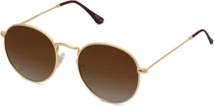 SOJOS Small Round Polarized Sunglasses for Women Men Classic Vintage Retro Shades UV400