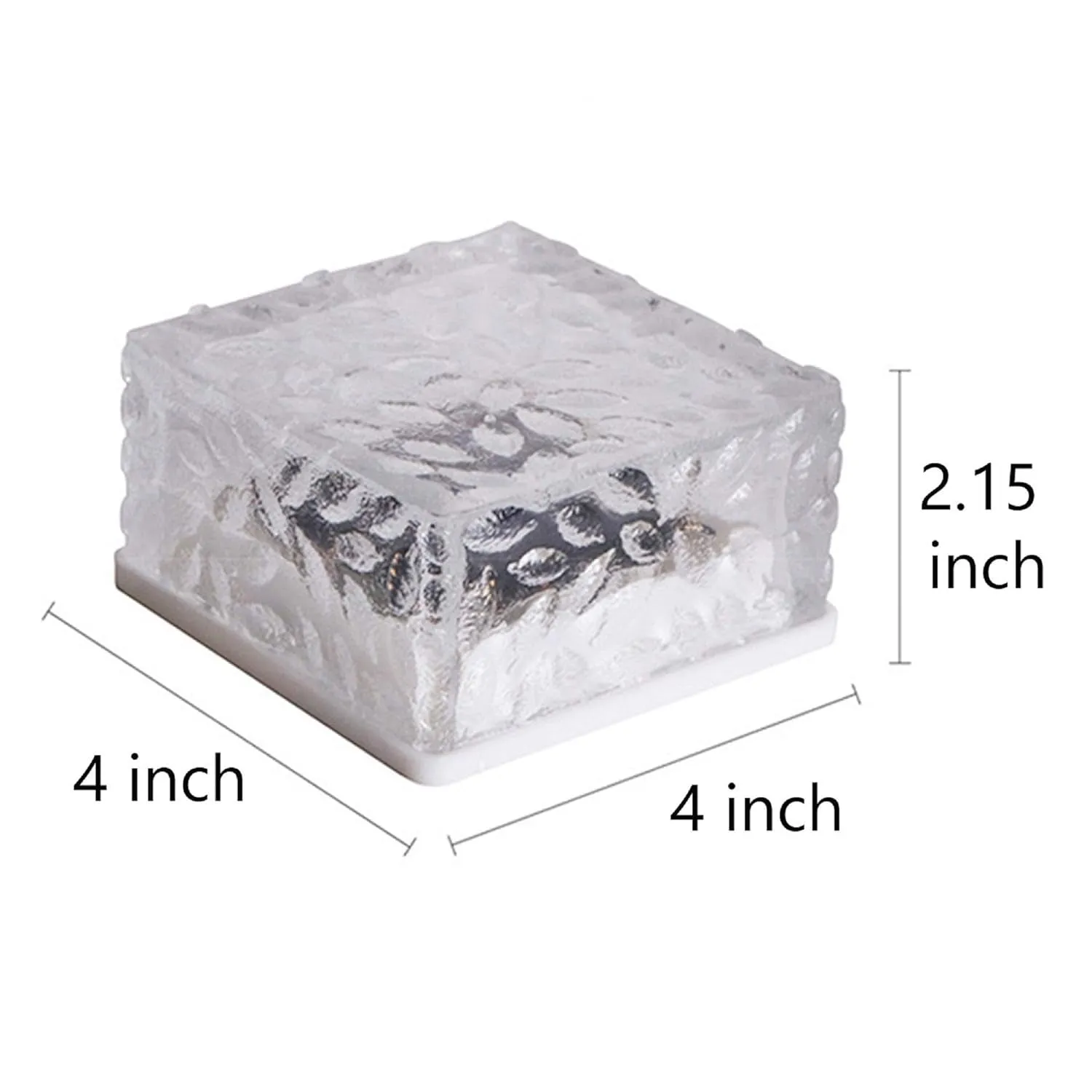 Solar Ice Cube Shaped Garden Lights for Pathway & Garden