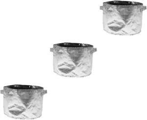 Sosoport 3 Pcs Garden Waste Storage Holder Bag Portable Trash Can Reusable Leaf Bag Yard Containers for Outdoor and Practical