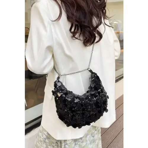 Sparkle in Style with Yeppi Sequin Chain Crossbody Bags