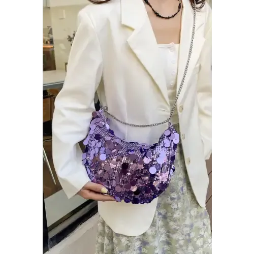 Sparkle in Style with Yeppi Sequin Chain Crossbody Bags