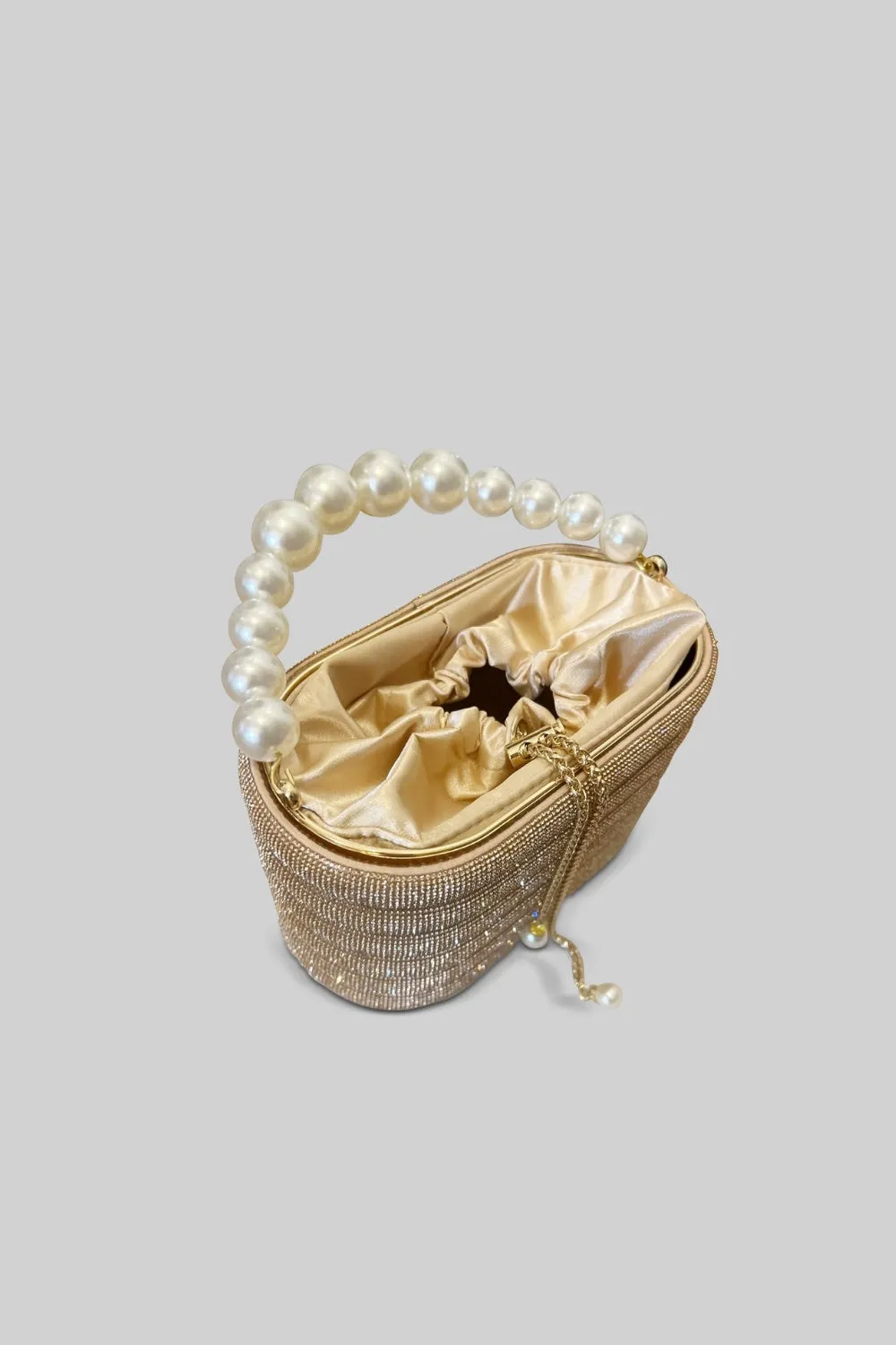 Sparkling & Pearls Bag - Gold