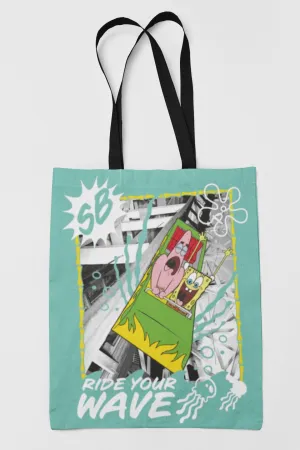 Spongebob Ride your Wave Tote Bag