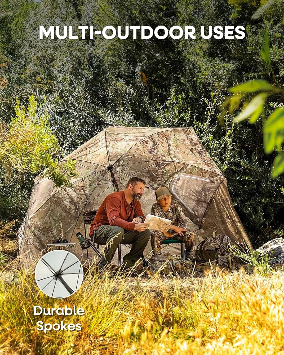Sport-Brella Premiere XL UPF 50  Umbrella Shelter for Sun and Rain Protection
