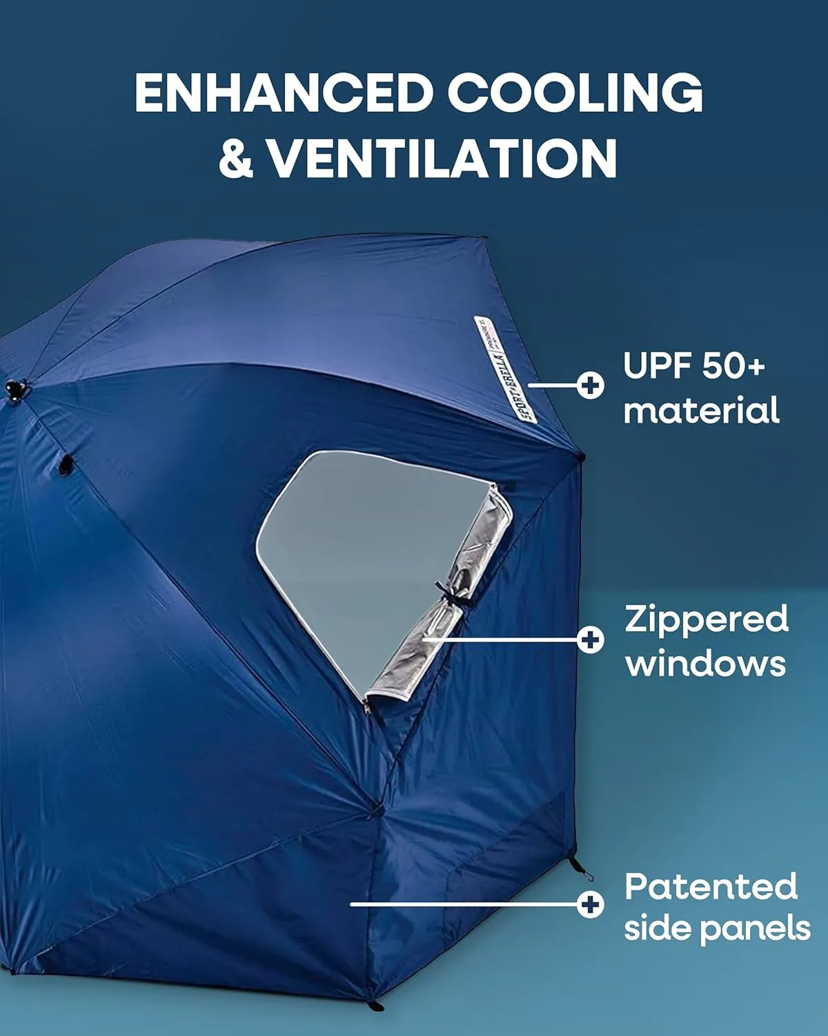 Sport-Brella Premiere XL UPF 50  Umbrella Shelter for Sun and Rain Protection