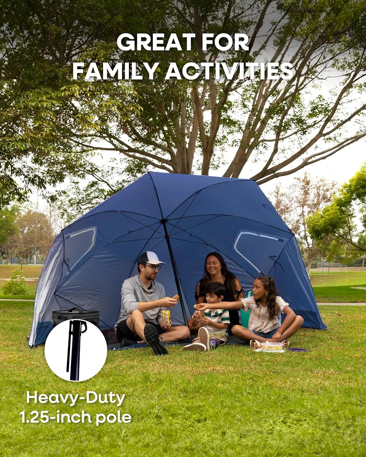 Sport-Brella Premiere XL UPF 50  Umbrella Shelter for Sun and Rain Protection