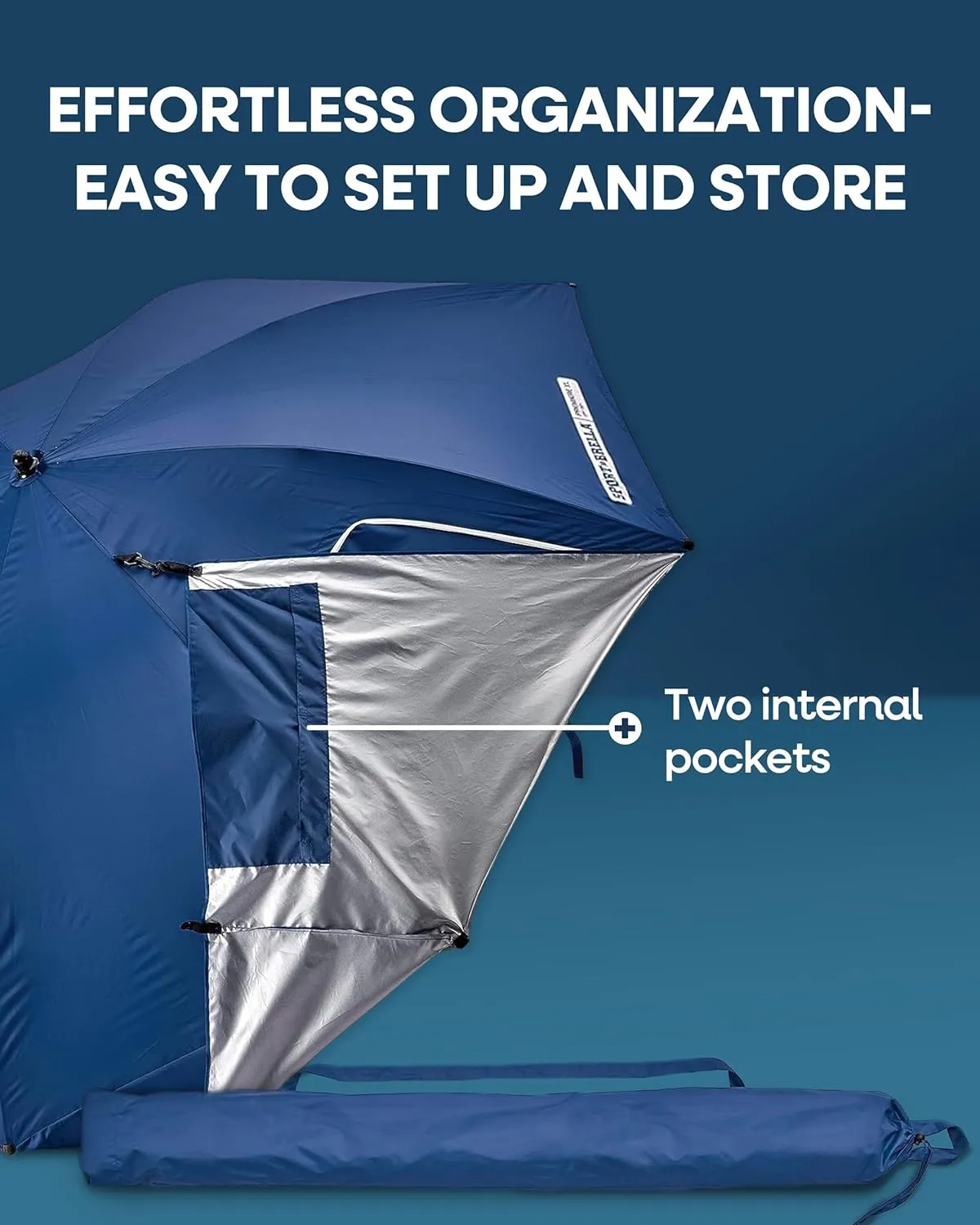 Sport-Brella Premiere XL UPF 50  Umbrella Shelter for Sun and Rain Protection
