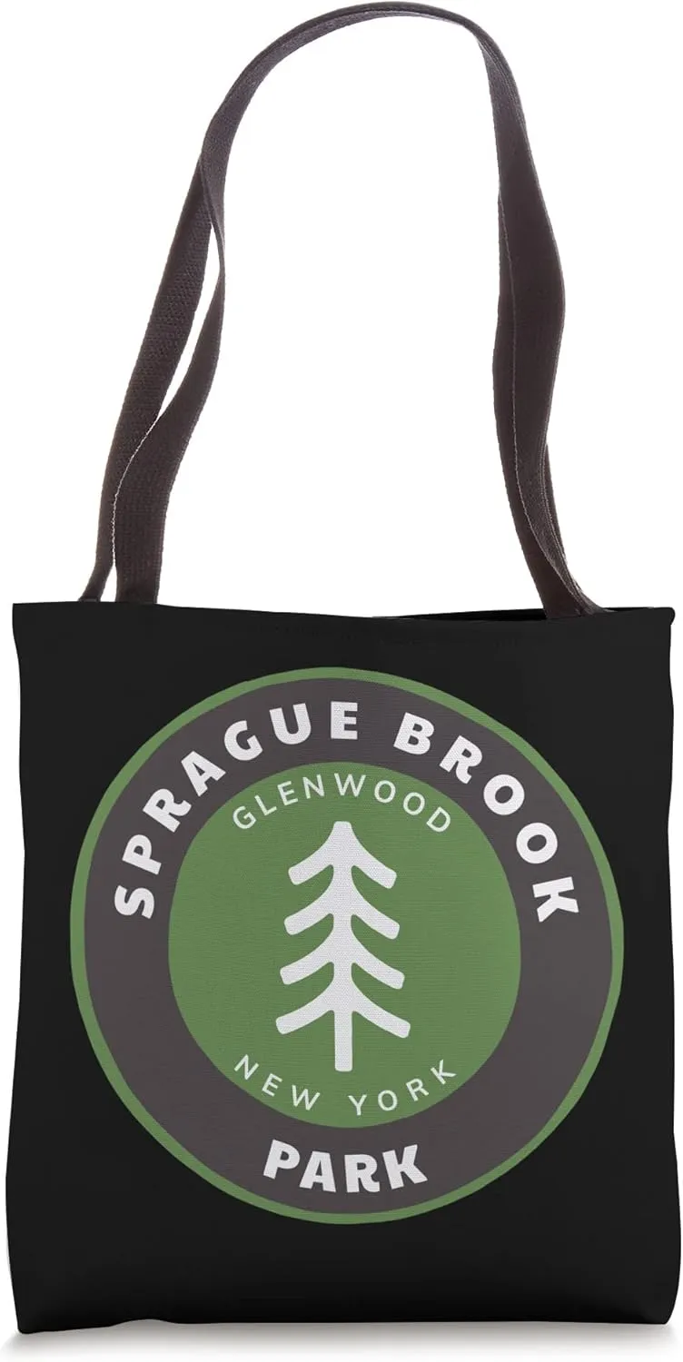 Sprague Brook Park Glenwood New York Forest Tree Vacation Tote Bag