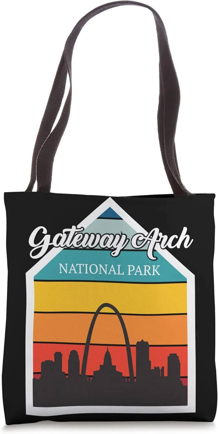 St Louis Gateway Arch National Park Souvenir Mississippi Tote Bag