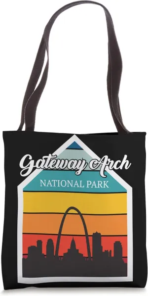 St Louis Gateway Arch National Park Souvenir Mississippi Tote Bag
