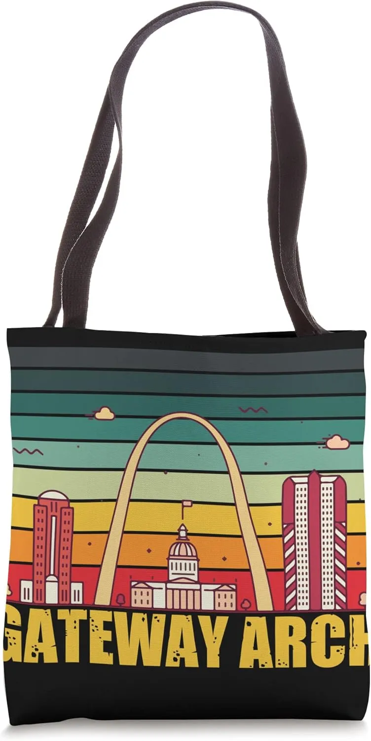 St Louis National Park Gateway Arch Souvenir Mississippi Tote Bag