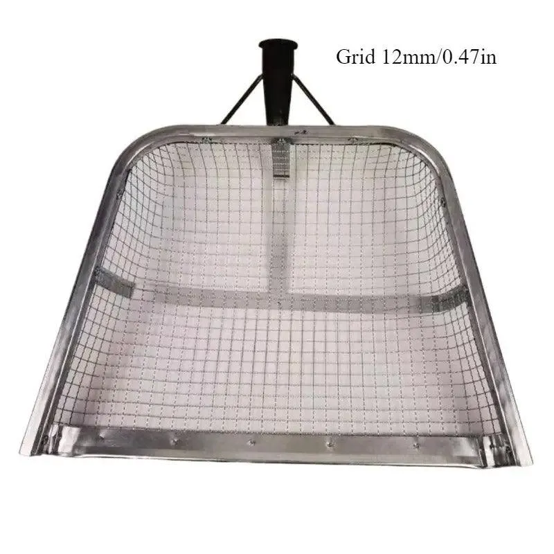 Stainless Steel Soil Sifter Drain Shovel Gardening Mesh Screen Filter Durable