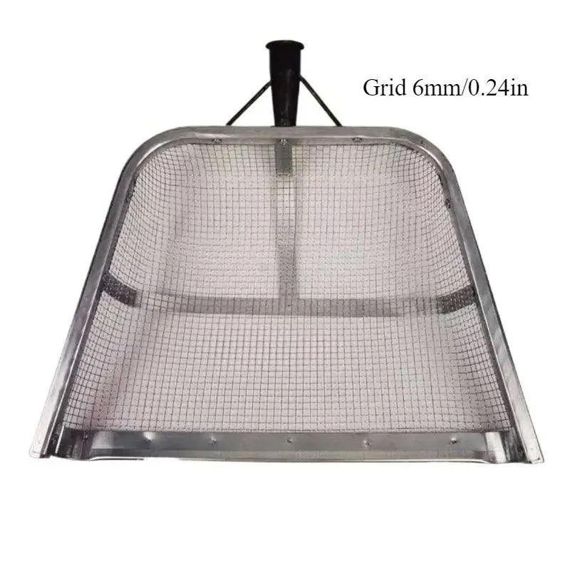 Stainless Steel Soil Sifter Drain Shovel Gardening Mesh Screen Filter Durable
