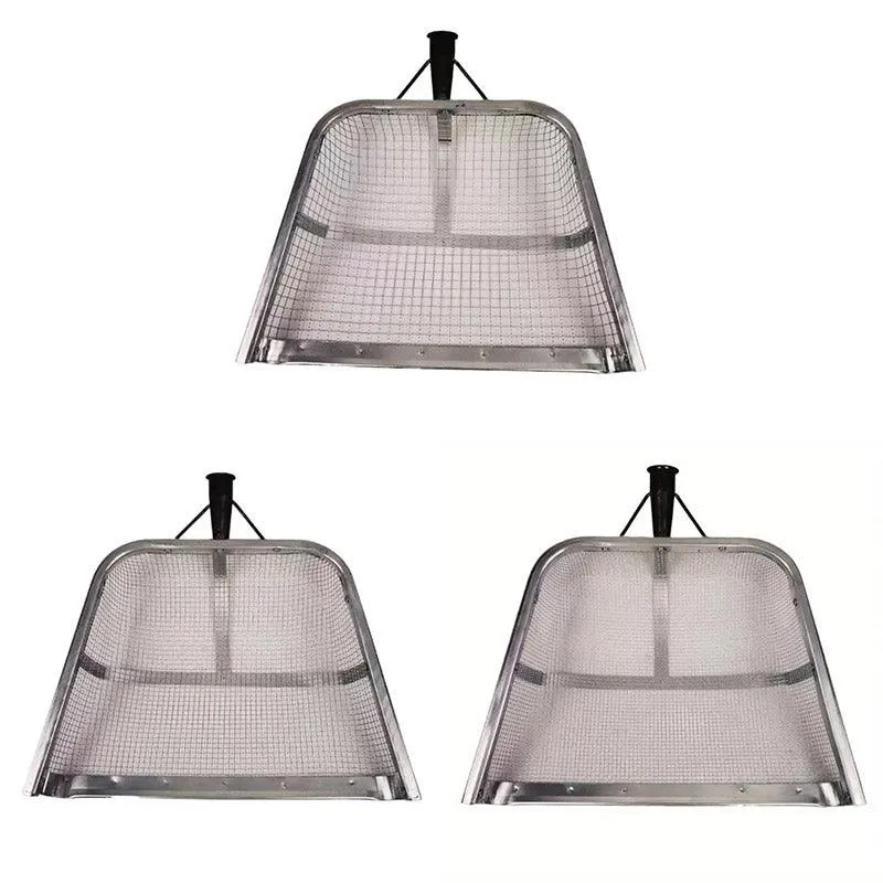 Stainless Steel Soil Sifter Drain Shovel Gardening Mesh Screen Filter Durable