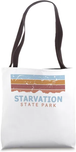 Starvation State Park Utah Retro Cool Tote Bag
