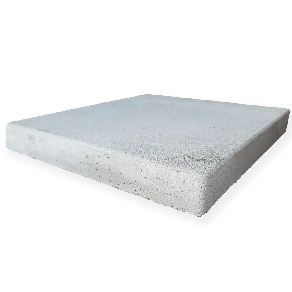 Stepping Stone 12 in. x 12 in. x 2 in. Granada White Concrete Veranostone Paver