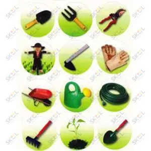 Stickers Gardening Tool 1.2" 10/sheets
