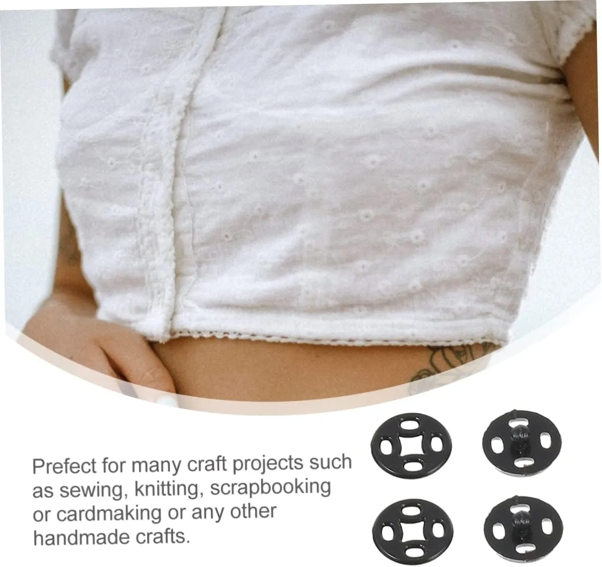 STOBOK 3000 Pcs Sewing Button Magnets Pins Sewing Masking Jean Buttons Pins Snaps for Sewing Shirt Brooch Pins Sewing Handbags Closures Tape Shirt Buttons Bracelets Craft Buttons Black