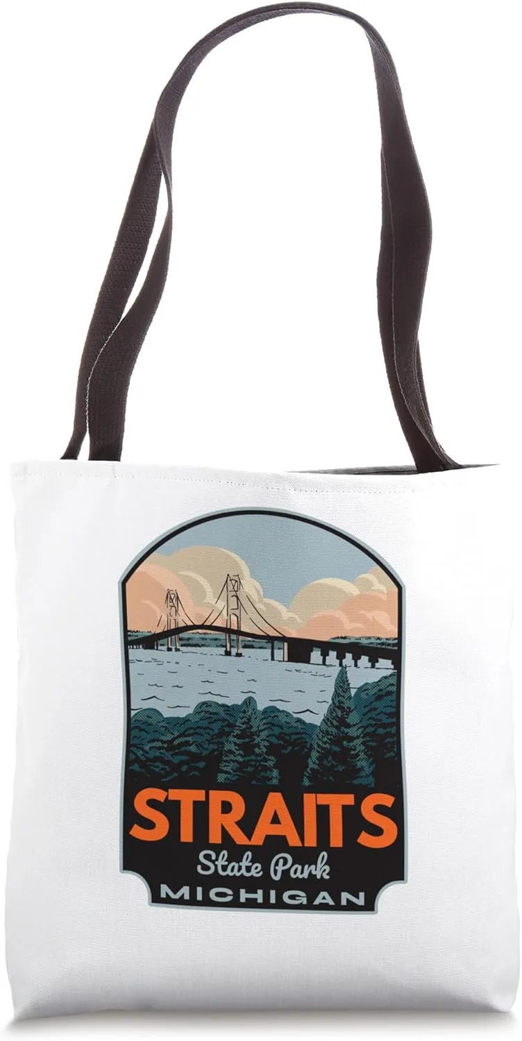 Straits State Park Michigan Tote Bag