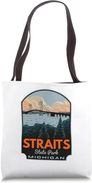 Straits State Park Michigan Tote Bag