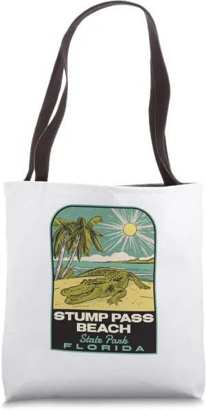 Stump Pass State Park FL Vintage Travel Tote Bag
