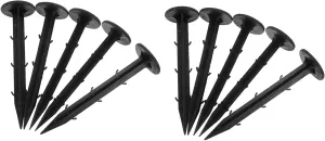 Sturdy Plastic Tent Pegs Kit 100 Pcs Beach Tent Nails Ground Nails for Camping Tents Canopies Tarps