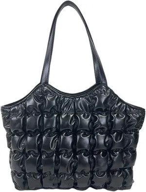 Stylish PU Commuters Shoulder Bag Vintage Diamonds Quilted Handbag Lightweight Bag for Students & Professionals