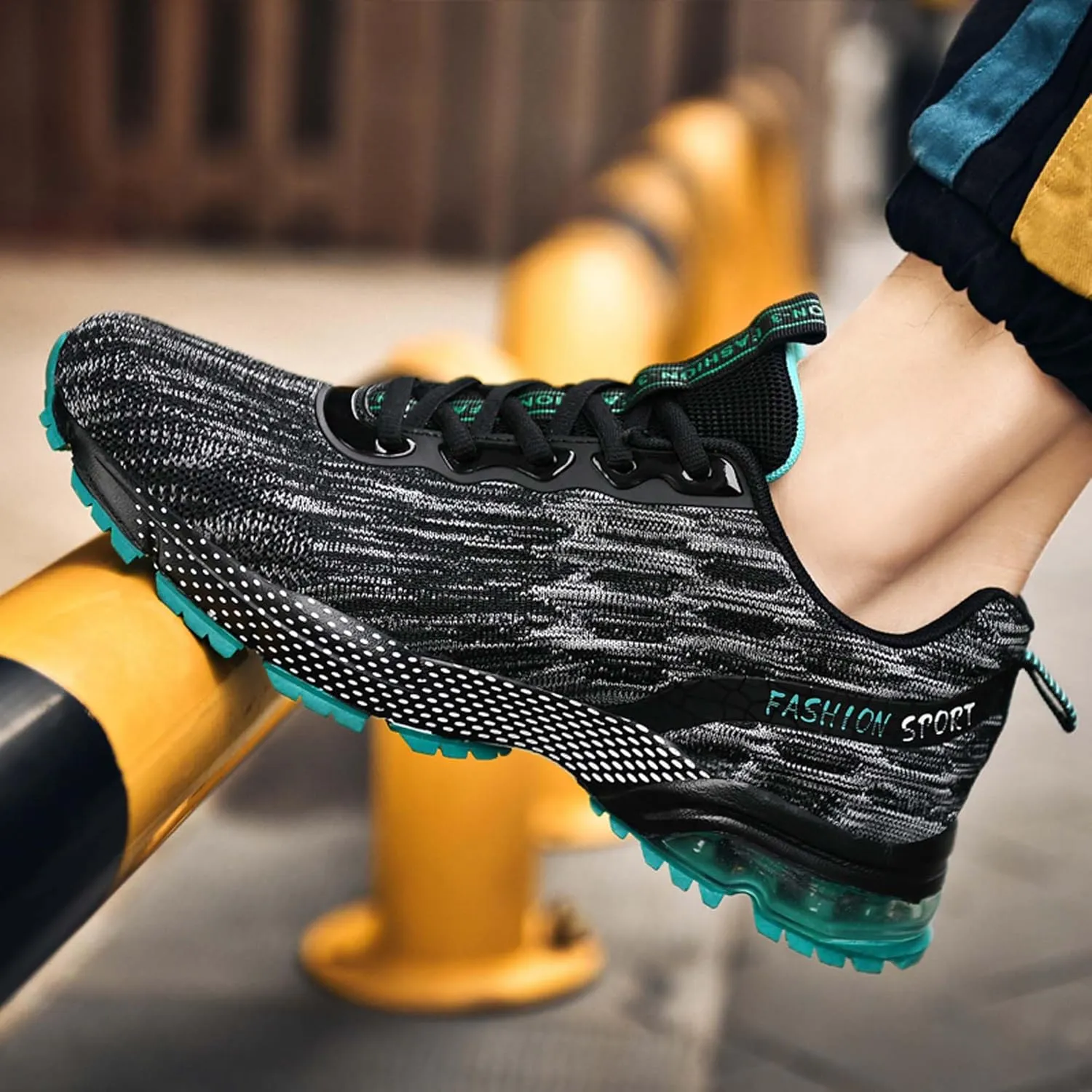 Summer air Cushion Running Shoes, Anti Slip Sports Running Shoes, Breathable Walking Travel Shoes, Plus Size Basketball Shoes