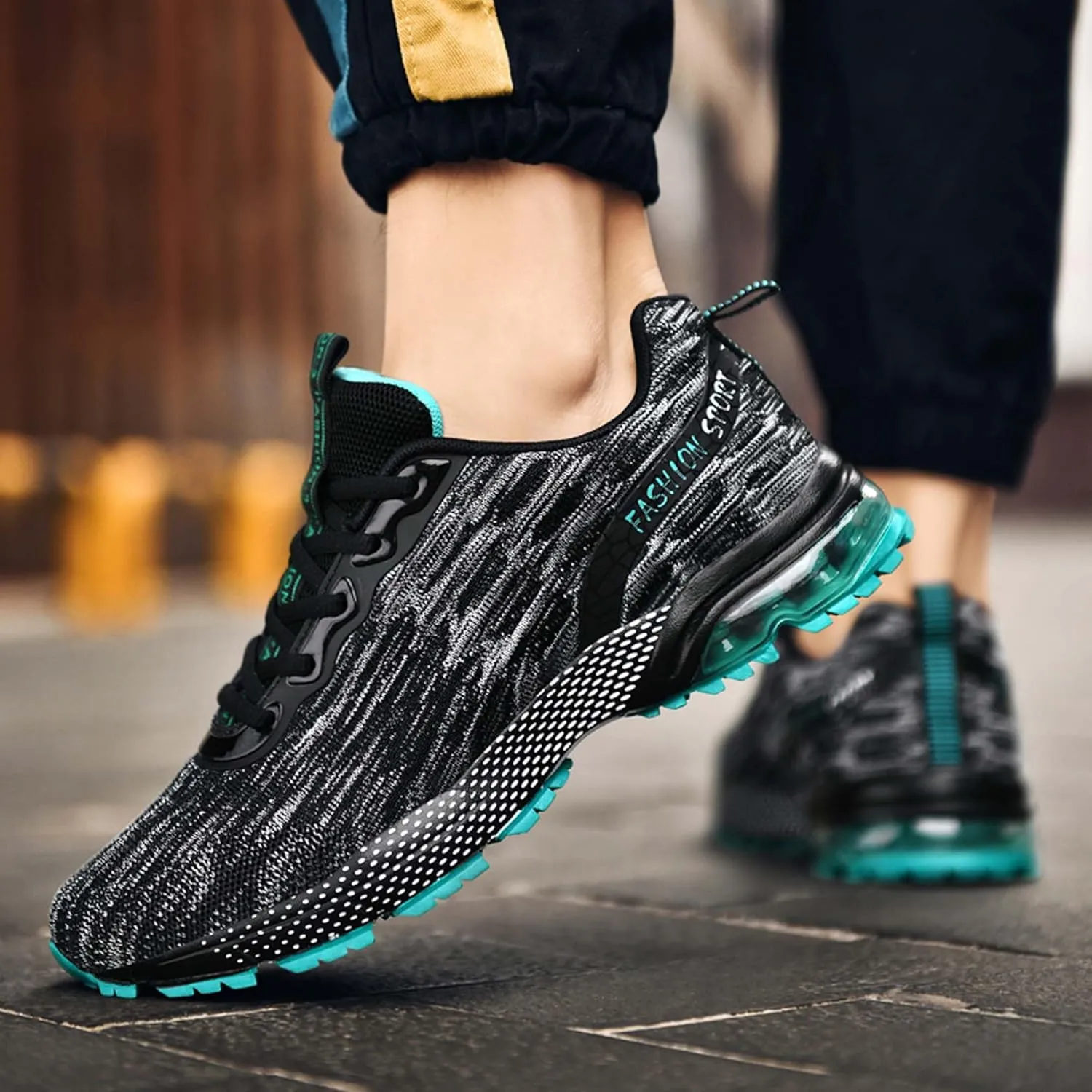 Summer air Cushion Running Shoes, Anti Slip Sports Running Shoes, Breathable Walking Travel Shoes, Plus Size Basketball Shoes