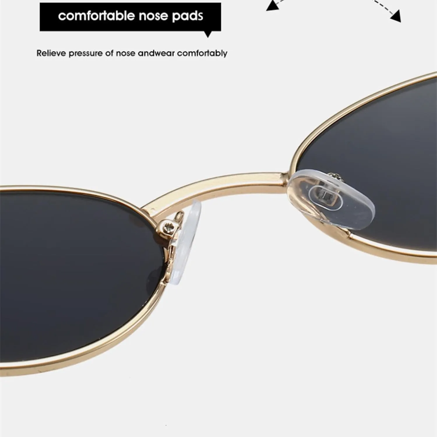Sunglasses Stylish Oval Sun Glasses Vintage Round Black Shades Men Diamond Luxury Eyewear