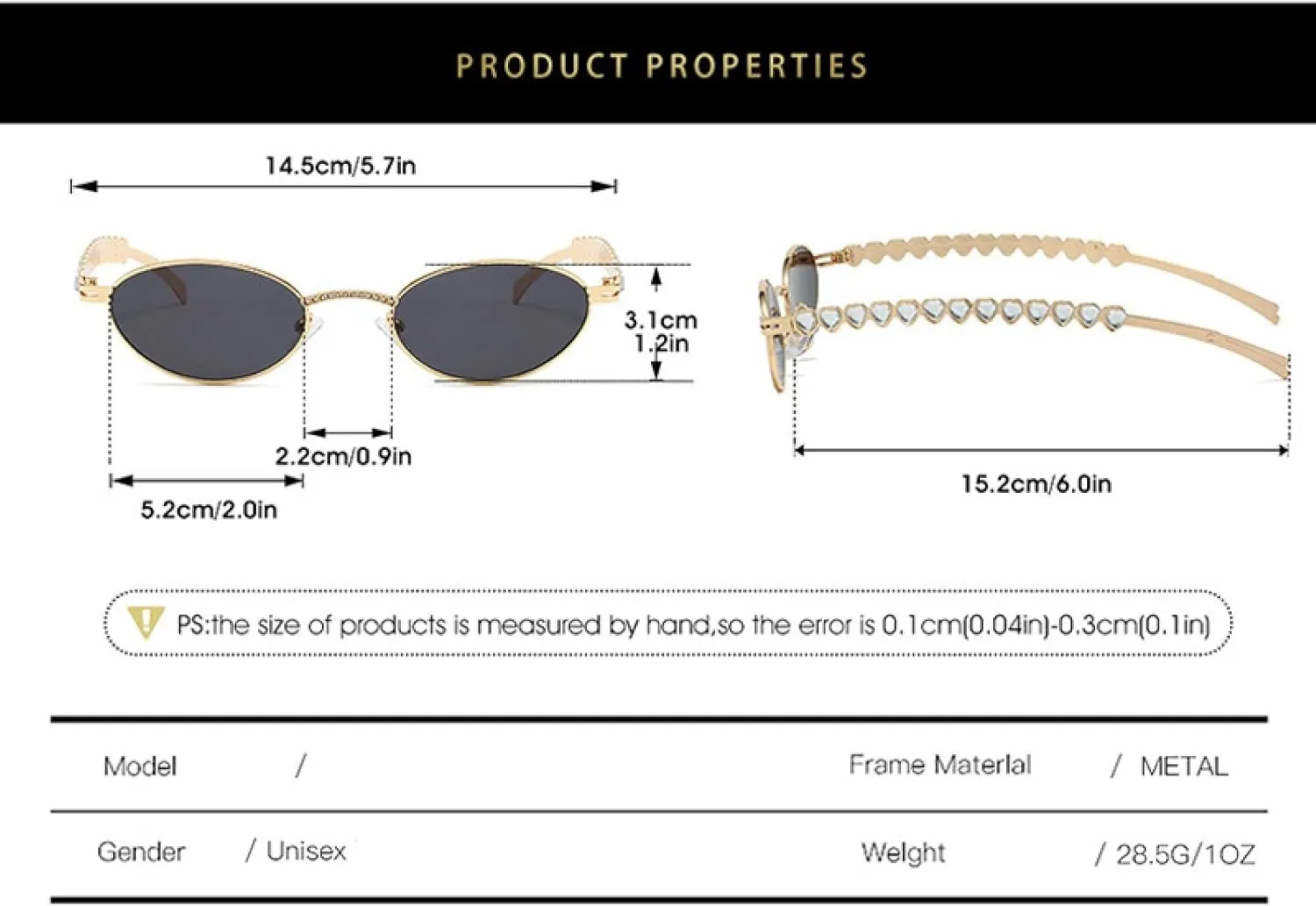 Sunglasses Stylish Oval Sun Glasses Vintage Round Black Shades Men Diamond Luxury Eyewear