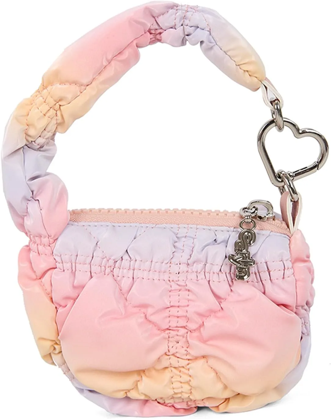 Super Mini Quilted Bag Puffer Wristlet Clutch Purse Nylon Padded Women's Handbags Evening Bag Charm Lipstick bag