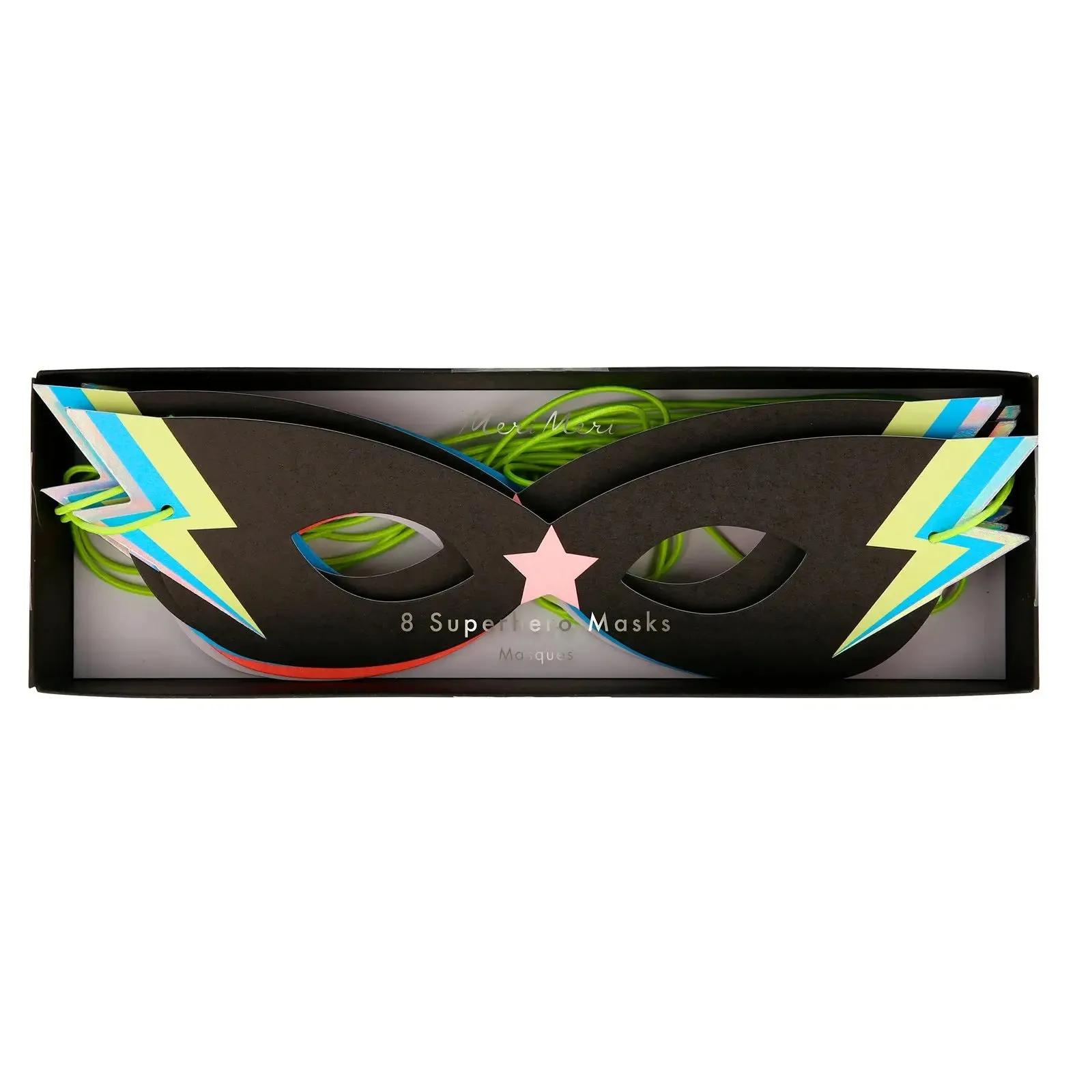 Superhero Masks, Pack of 8