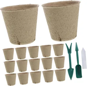 SUPVOX Plant Pots 1 Set of Planting Pots Drainage Holes Paper for Succulent Garden Garden Supply
