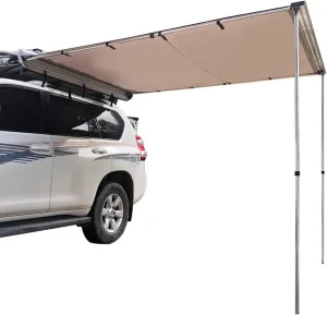 SUV Tent for Camping, Car Tent, Waterproof Car Side Awning Sun Shelter, Portable Car Awning Camping Tarp with Adjustable Tarp Poles for for SUV, Camping, Outdoor