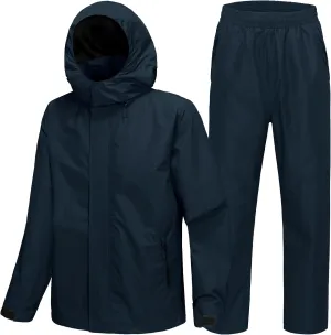 SWISSWELL Golf Rain Gear Suit for Men Waterproof Lightweight Windbreaker Rain Jacket and Pants Breathable for Golf Ourdoors
