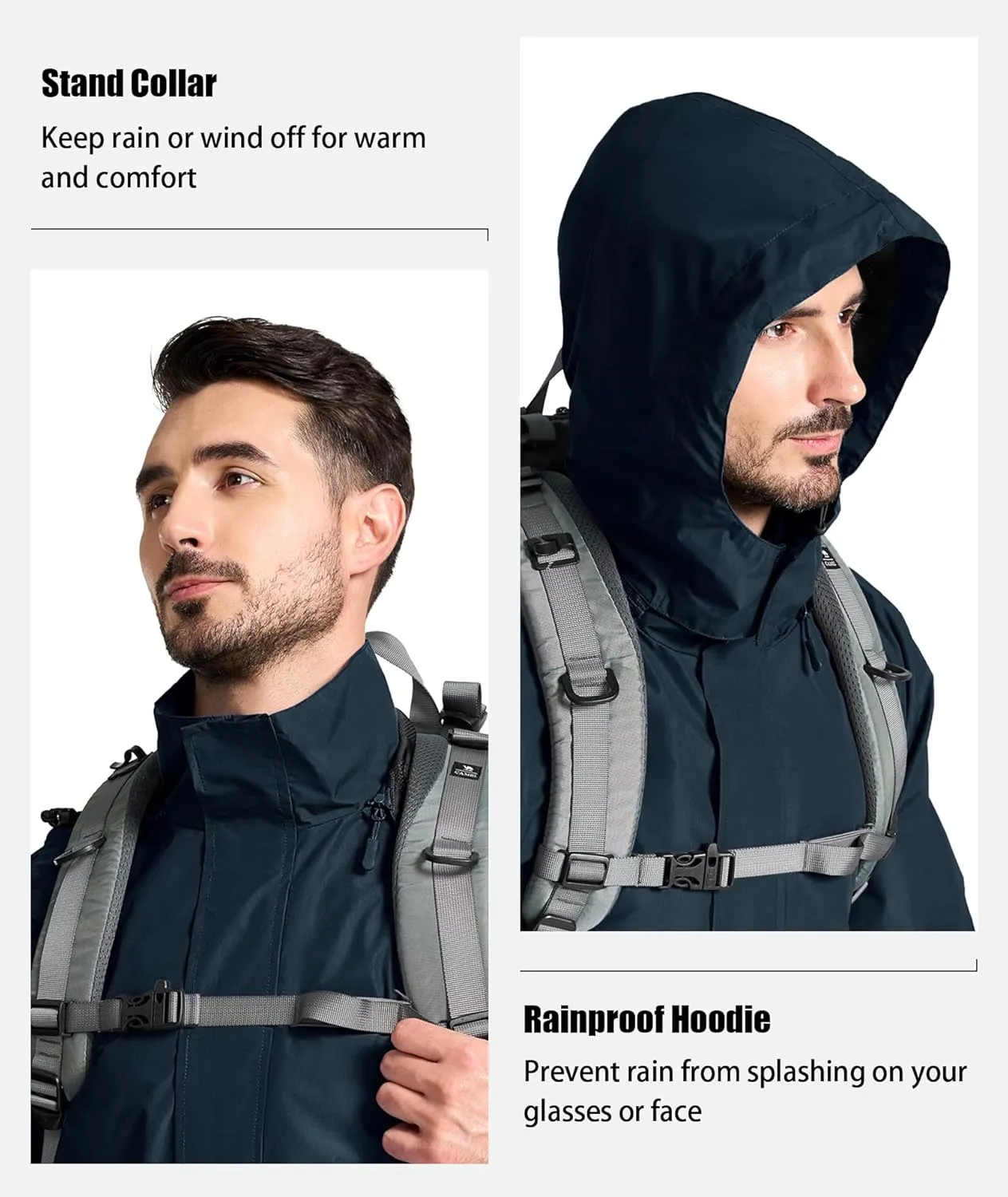 SWISSWELL Golf Rain Gear Suit for Men Waterproof Lightweight Windbreaker Rain Jacket and Pants Breathable for Golf Ourdoors
