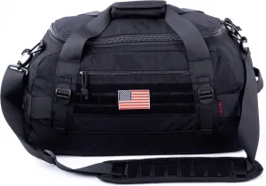 Tactical Duffle Bag MOLLE Gear Bag Carry on Travel Weekend Duffel Bag. Ideal for Hunting, Shooting Range, Law Enforcement, Camping, Travel and Viechle. 35L