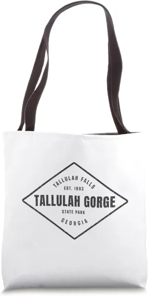 Tallulah Gorge State Park Georgia Souvenir Design Tote Bag