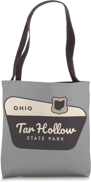 Tar Hollow State Park Ohio Welcome Sign Vacation Tote Bag