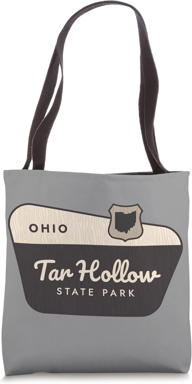 Tar Hollow State Park Ohio Welcome Sign Vacation Tote Bag