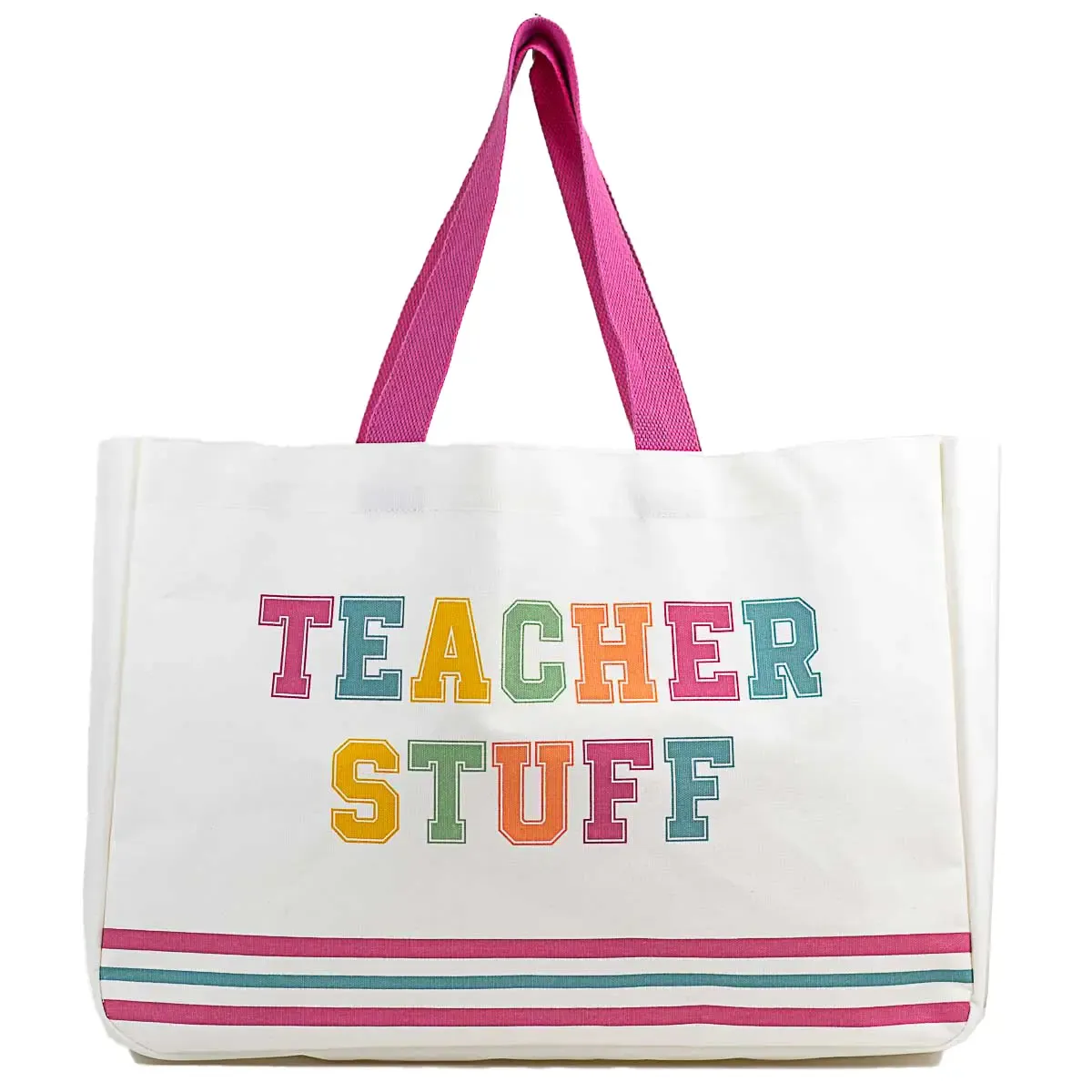 Teacher Stuff Canvas Tote