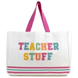 Teacher Stuff Canvas Tote