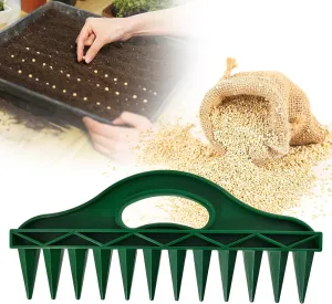 The Row Seeder by Spaceurseeds – Handheld Garden Tool for Precise Seed & Seedling Spacing in Rows & Seed Trays – for Vegetables, Flowers & Herbs. Durable & Ergonomic