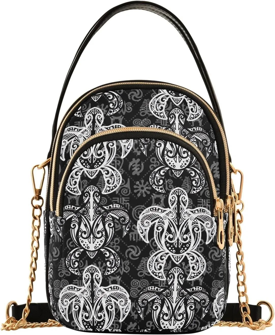 Tie Dye Flowers Quilted Crossbody Purse Crossbody Phone Bags for Women