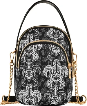 Tie Dye Flowers Quilted Crossbody Purse Crossbody Phone Bags for Women