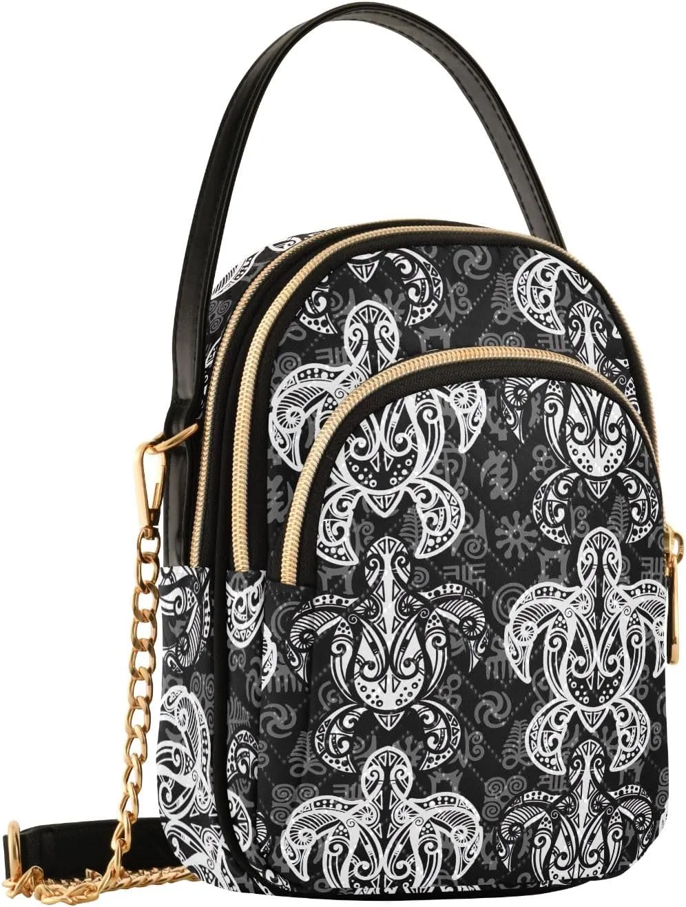Tie Dye Flowers Quilted Crossbody Purse Crossbody Phone Bags for Women