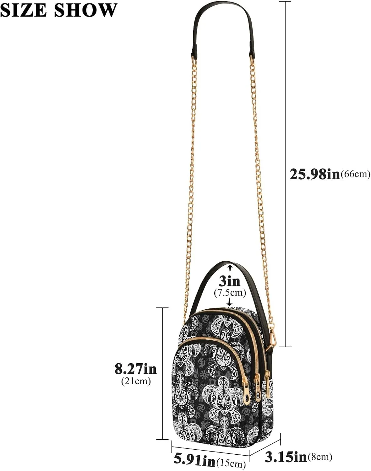 Tie Dye Flowers Quilted Crossbody Purse Crossbody Phone Bags for Women