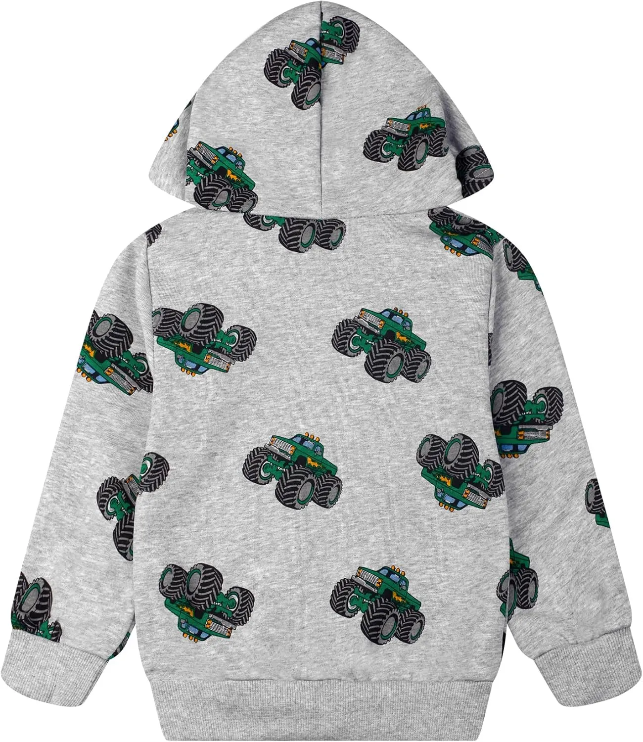 Toddler Boy Hoodie Cartoon Graphic Fall Clothes Kids Cute Sweatshirts With Kangaroo Pocket 2-8T